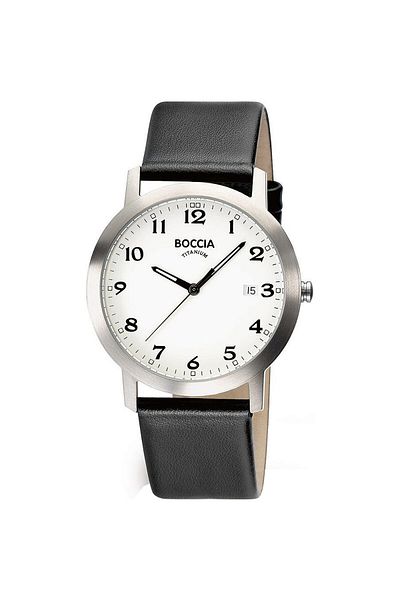 Boccia Mens Watch 3618-01, Quartz, 38mm, 5atm