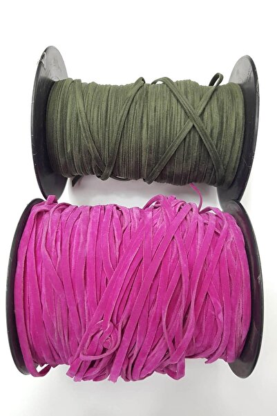 Hayalperest boncuk Πολύχρωμο σχοινί σουέτ (10 μέτρα)