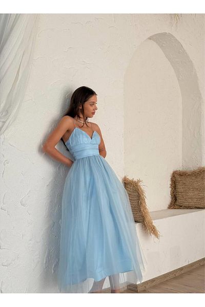 conconmoda Γυναικείο Midi φόρεμα Alysa Tutu με λουράκι