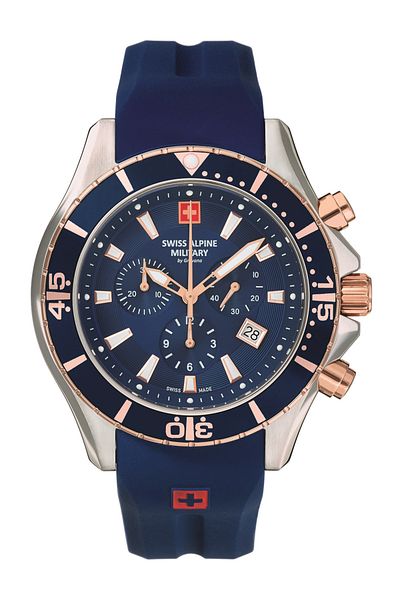 Swiss Alpine Military Mens Watch 7040.9855, Quartz, 45mm, 10atm