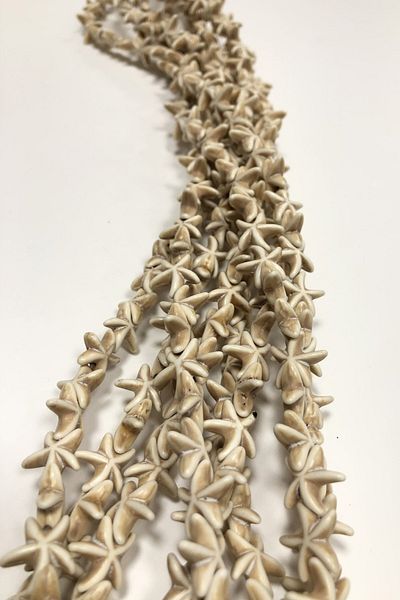 Hayalperest boncuk Cream Star Stone Beads