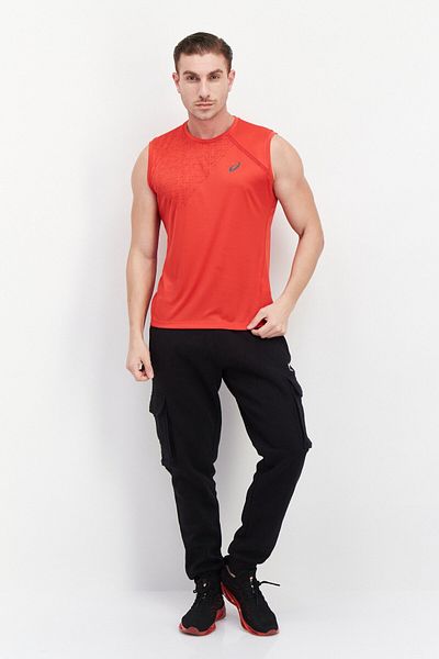 Asics Men Sportswear Fit Training Vest, Red