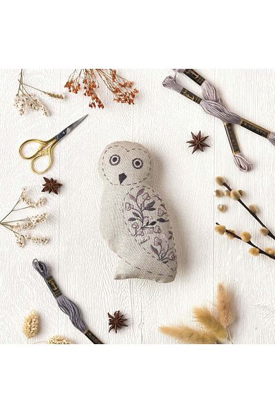 Anchor Owl Toy / Throw Pillow DIY Embroidery Kit 16X10Cm