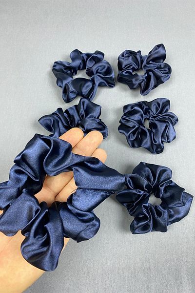 Hayalperest boncuk Set of 6 Satin Hair Rubber Hairpins