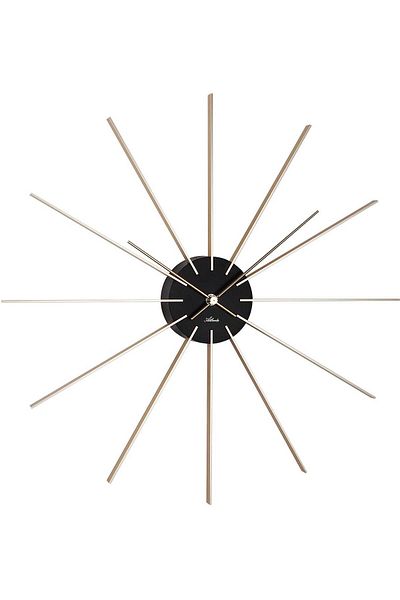 Atlanta Ceas de perete 4487/9, cuarț, negru, analogic, clasic