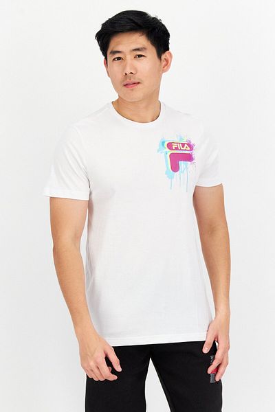 Fila Men Sportswear Fit Senden Short Sleeve Outdoor T-shirt, White