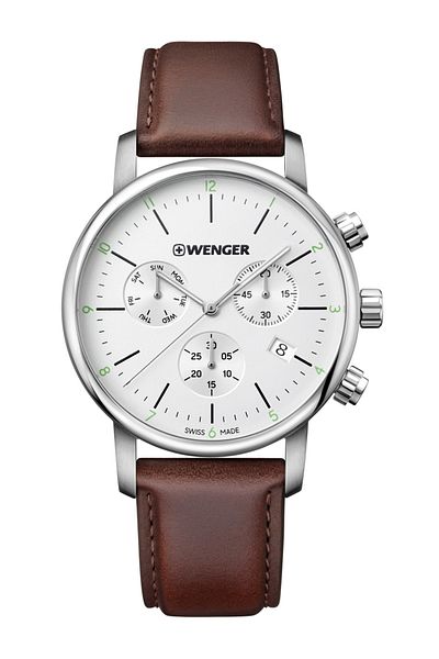 Wenger Ανδρικό Ρολόι 01.1743.101, Quartz, 44mm, 10atm