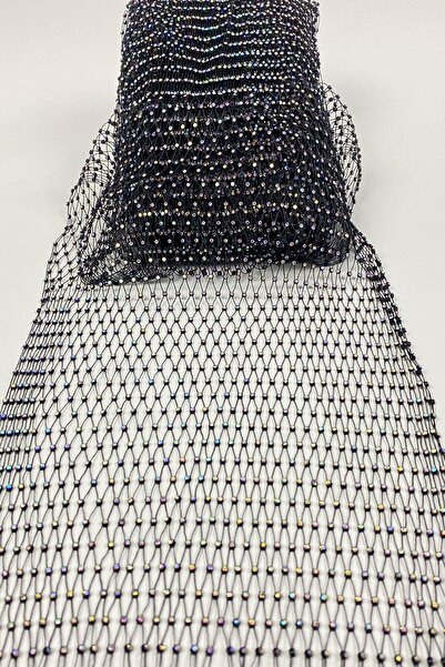 Hayalperest boncuk Janjanlı Likralı Esnek Taşlı File Şerit