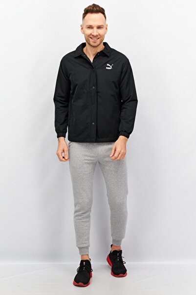 Puma Men Sportswear Fit Fashion Coach Jacket, Black