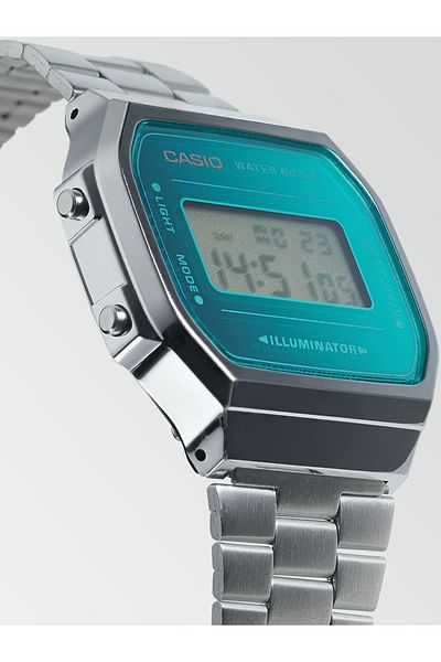 Casio Ladies Watch A168wem-2ef, Quartz, 36mm, 3atm