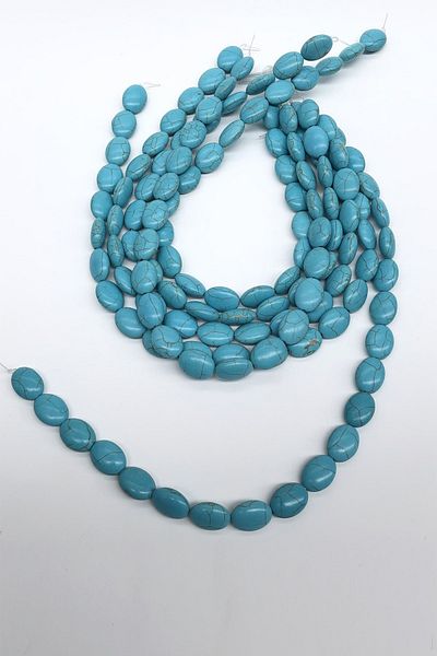 Hayalperest boncuk Turquoise Almond Stone Bead