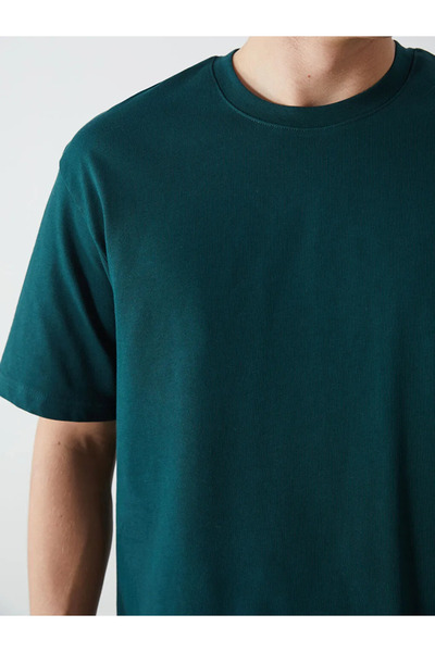 LC Waikiki Ανδρικό μπλουζάκι XSIDE Crew με κοντό μανίκι χτενισμένο βαμβακερό