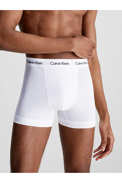 Calvin Klein 3'lü Pack Erkek Lacivert/Beyaz/Kırmızı Boxer