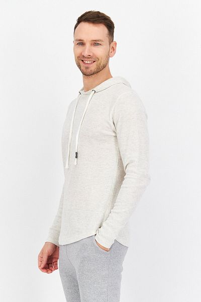 Company Eighty One Men Sportswear Fit Hooded Training Sweatshirt, Beige