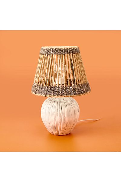 Safir Light Dorian Antique Ceramic Lampshade - Cream - 40X40X25 cm