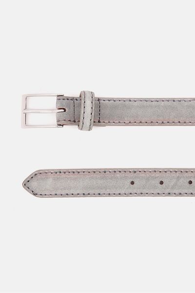 Tchibo Women Leather Belt, Grey