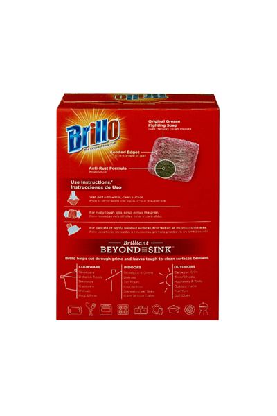 Brillo 10-Piece Multi-Purpose Heavy Duty Steel Wool Soap Pad