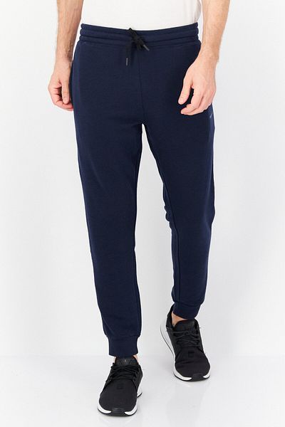 Kenneth Cole Men Drawstring Brand Logo Jogger Pants, Navy Blue