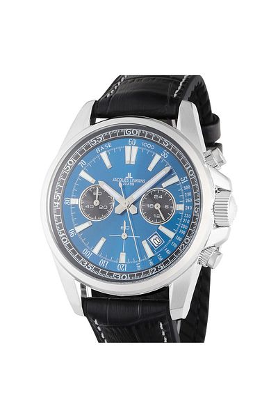Jacques Lemans Mens Watch 1-2117s, Quartz, 44mm, 20atm