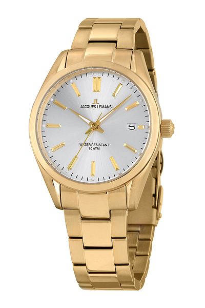 Jacques Lemans Ανδρικό Ρολόι 1-1859k, Quartz, 40mm, 10atm