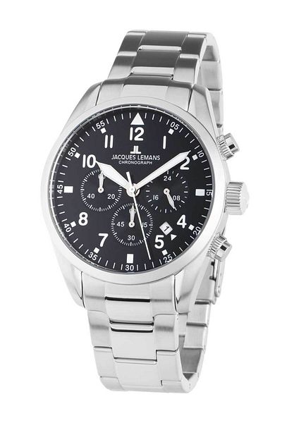 Jacques Lemans Ανδρικό ρολόι Jacques Lemans 42-2D, Quartz, 42mm, 10ATM