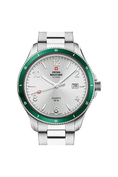 Swiss Military Mens Watch Sm34096.04, Quartz, 42mm, 5atm