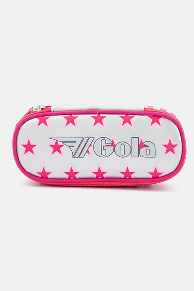 Gola Kids Girl Brand Logo Pencil Case 22 X L 9 X H 4 X W Cm, Silver Combo