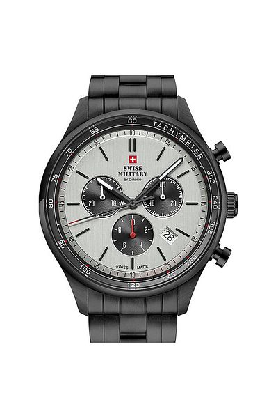 Swiss Military Mens Watch By Chrono Sm34081.05, Quartz, 42mm, 10atm