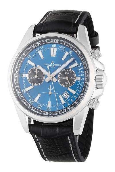 Jacques Lemans Mens Watch 1-2117s, Quartz, 44mm, 20atm
