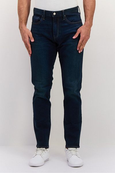 GAP Men Slim Fit Plain Stretchable Denim, Navy
