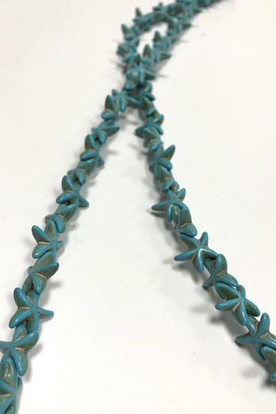 Hayalperest boncuk Star Stone Bead Τυρκουάζ