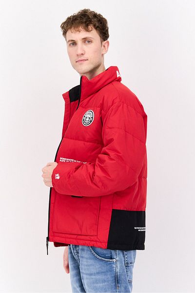 Aape By A Bathing Ape Men Brand Logo Bomber Jacket, Red