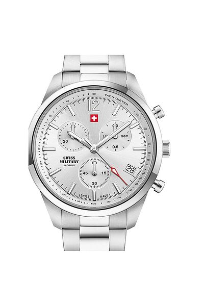Swiss Military Mens Watch Sm34097.02, Quartz, 42mm, 5atm