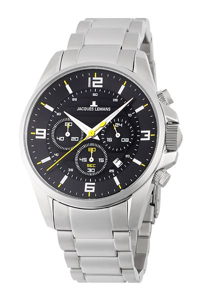 Jacques Lemans Ανδρικό Ρολόι 1-2118d, Quartz, 44mm, 10atm