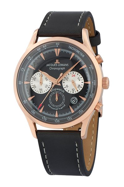 Jacques Lemans Ανδρικό ρολόι Jacques Lemans 1-2068E, Quartz, 41mm, 5ATM