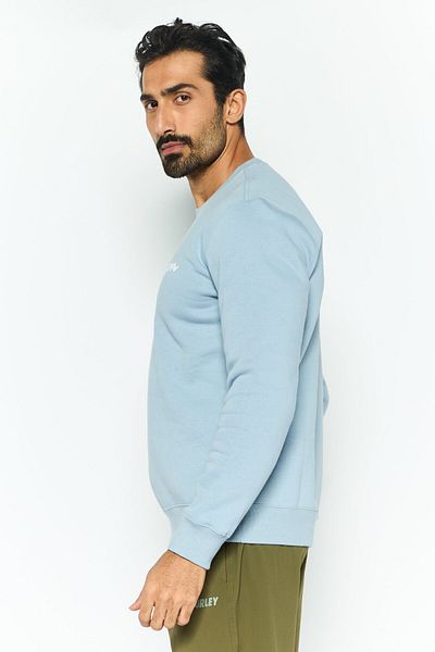 Champion Men Sportswear Fit Long Sleeve Sweatshirt, Light Blue