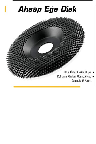 BİTERSE Açılı Ahşap Ağaç Törpü Disk Eğe Ahşap Şekillendirici Ahşap Oyma 115 Mm