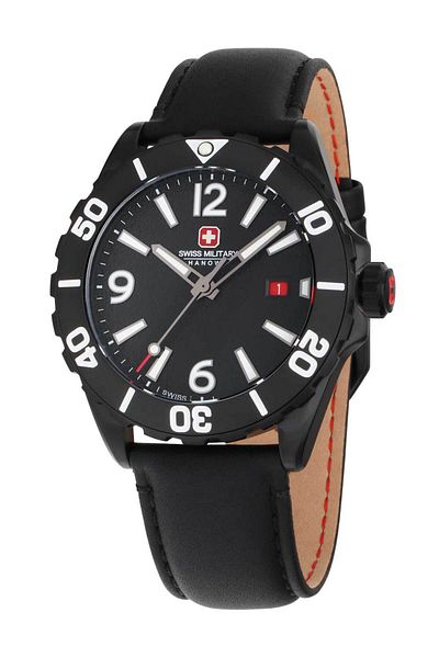 SWISS MILITARY HANOWA SMWGB0000230 Carbon Peak Mens Watch 44mm 10ATM