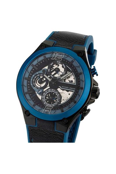 Jacques Lemans Ανδρικό ρολόι Jacques Lemans 1-2150B, Quartz, 43mm, 10ATM