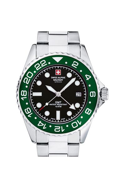 Swiss Alpine Military Mens Watch 7052.1133, Quartz, 42mm, 10atm