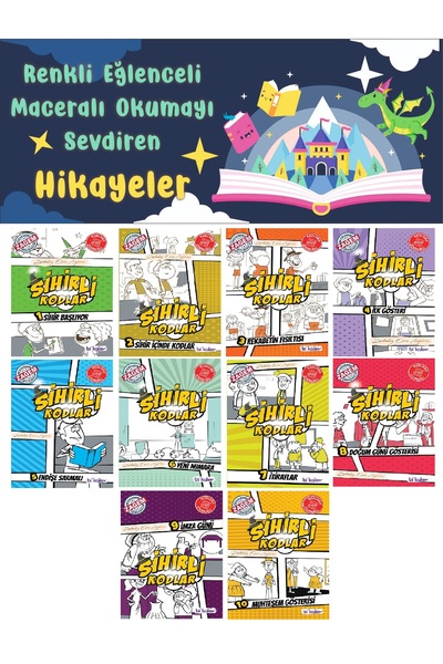 Ata Yayıncılık 3.Sınıf Renkli Eğlenceli Maceralı Okumayı Sevdiren Hikaye Seti 4