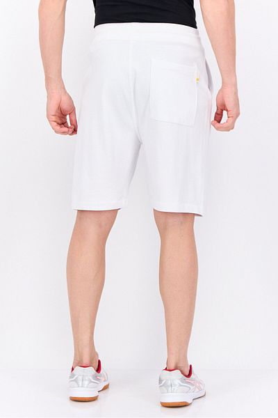 GAZZARRİNİ Men Drawstring Brand Logo Basic Shorts, White