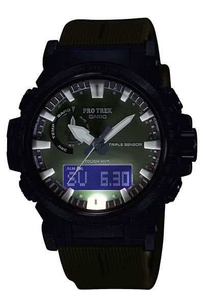 Casio Ανδρικό ρολόι Casio PRW-61Y-3ER, Quartz, 47mm, 10ATM