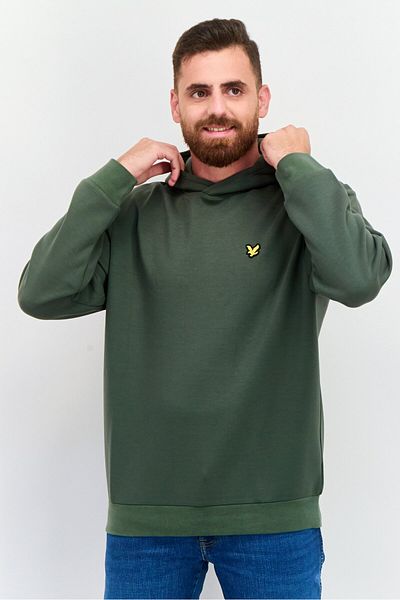 Lyle & Scott Men Hooded Brand Logo Long Sleeves Sweatshirts, Green
