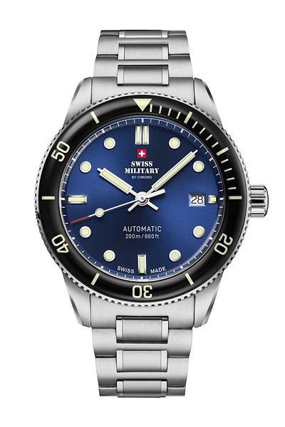Swiss Military Mens Watch Sma34106.02, Automatic, 42mm, 20atm