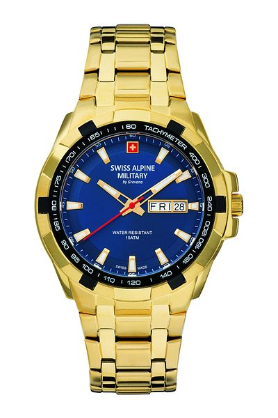Swiss Alpine Military Mens Watch Swiss Military 7043.1115, Quartz, 42mm, 10atm
