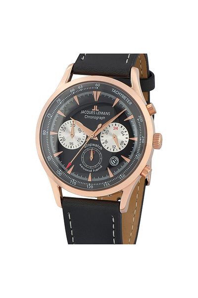 Jacques Lemans Ανδρικό ρολόι Jacques Lemans 1-2068E, Quartz, 41mm, 5ATM