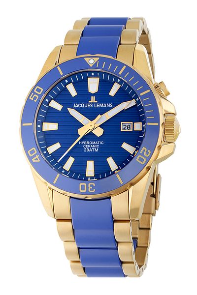 Jacques Lemans Ανδρικό ρολόι Jacques Lemans 1-2222E, Quartz, 42mm, 20ATM