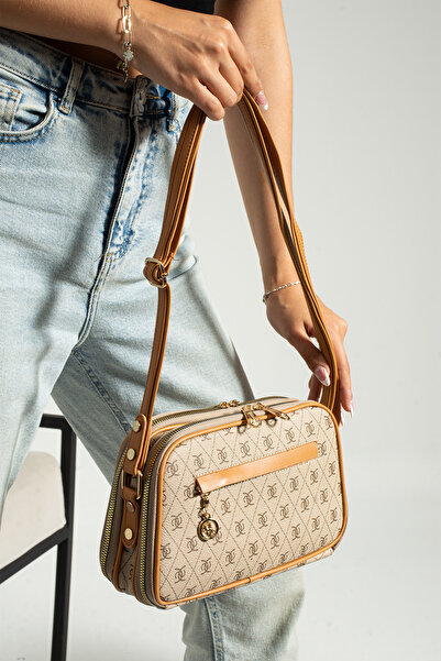 mp michael polo حقيبة كتف نسائية متعددة الجيوب من مايكل بولو