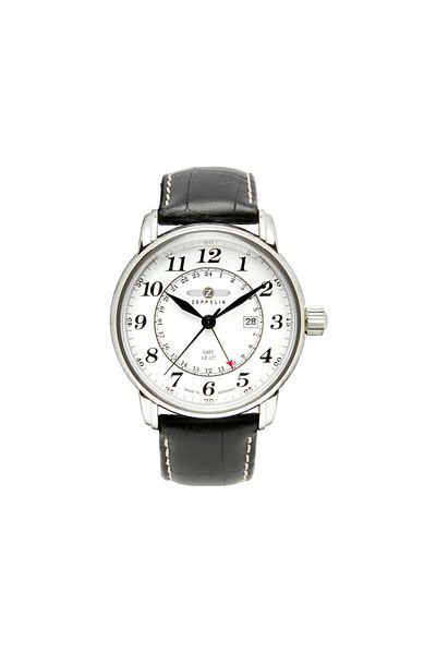 Zeppelin Mens Watch 7642-1, Quartz, 43mm, 5atm